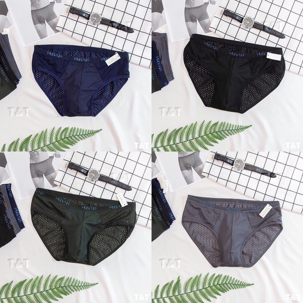 COMBO 8quần sịp nam, TAM GIÁC, thông hơi, cao cấp, kháng khuẩn, thông thoáng dễ chịu ( ảnh, video thật )