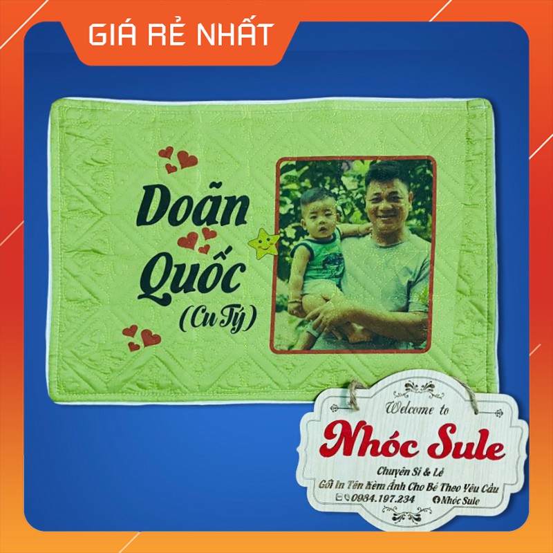 Vỏ gối in hình theo yêu cầu cho bé