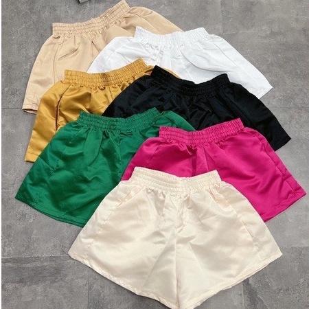 Quần tacta phồng cạp chun có túi hai bên nhiều màu xinh vanmiushop