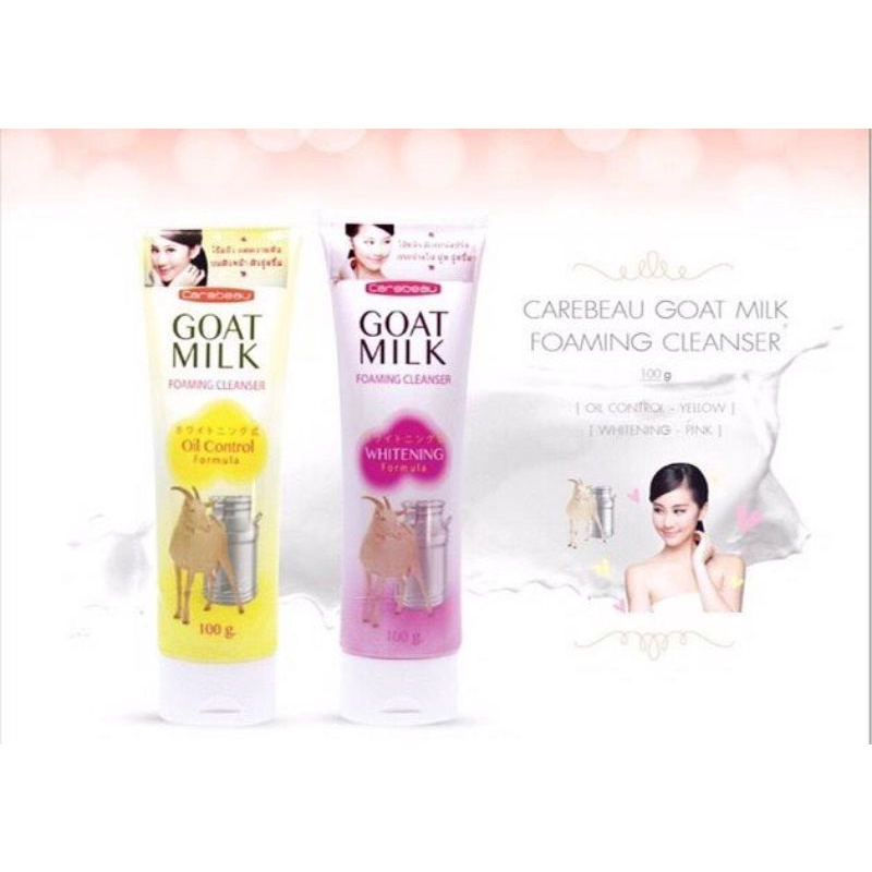 Sữa Rửa Mặt Sữa Dê Carebeau Thái Lan 100ml
