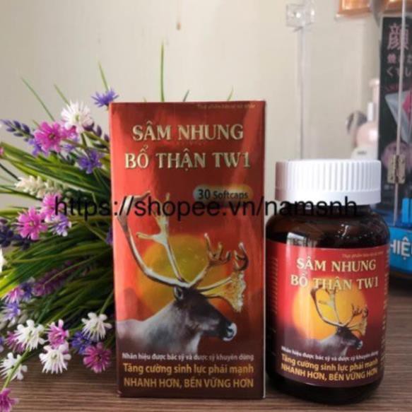 Sâm nhung bổ thận TW1 Bổ thận, tráng dương, mạnh gân cốt Lọ 30 viên