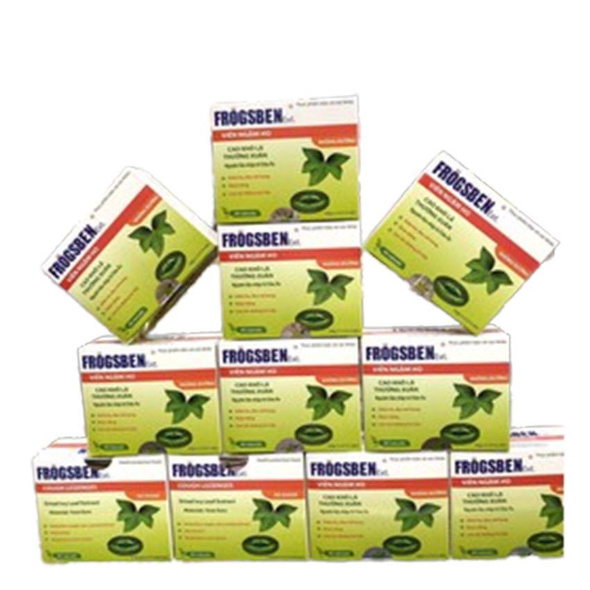Viên Ngậm Ho FROGSBEN 20 viên , giảm ho cho người tiểu đường , Yes