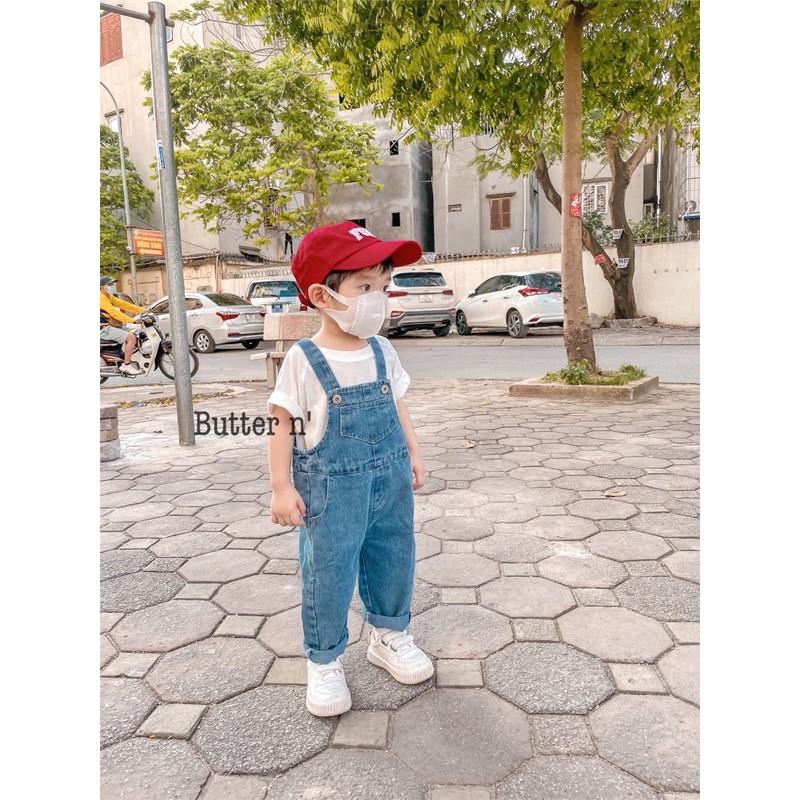 Yếm jean dài cho bé