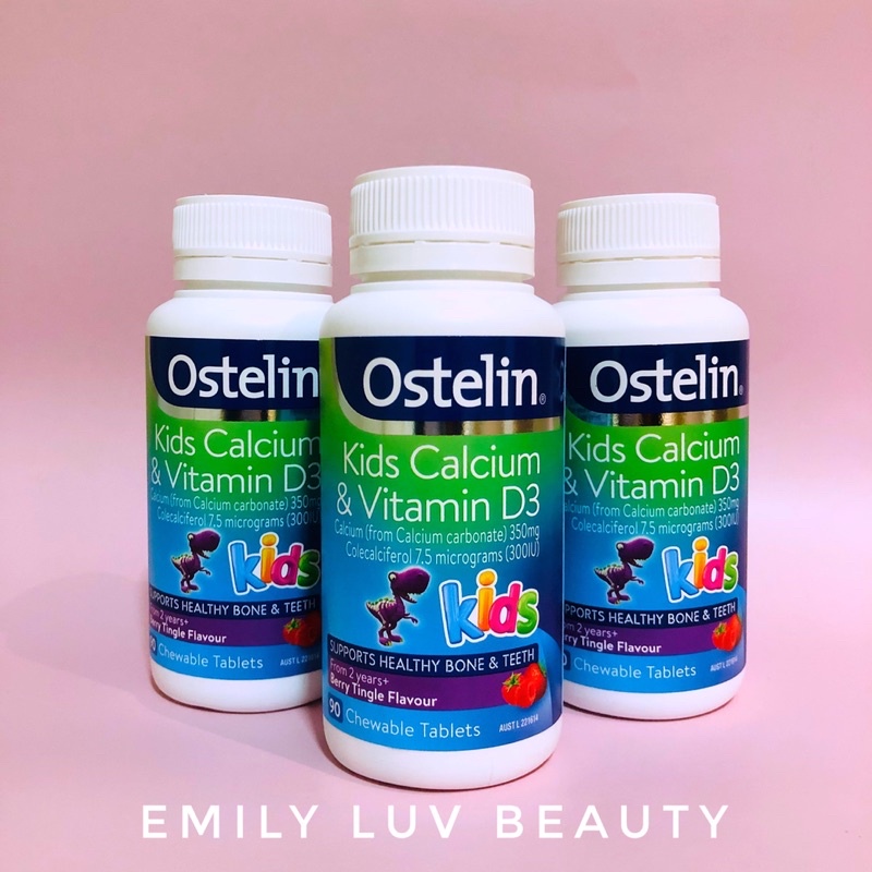 Ostelin Canxi + Vitamin D3 Kids úc kẹo 90v