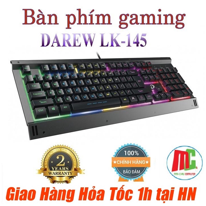 Bàn Phím Giả Cơ Gaming Dareu LK145 - Hàng Chính Hãng Bảo Hành 2 Năm