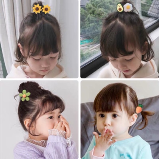 [10 MẪU] Set 10 dây buộc tóc bé gái dễ thương