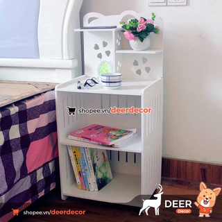 Kệ Tủ Đầu Giường Đa Năng Hình Gấu - DEER DECOR