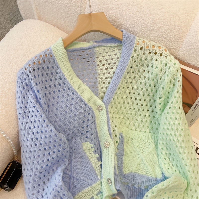 Áo Khoác Cardigan Dệt Kim Tay Dài Chống Nắng Thời Trang Mùa Thu Mới Cho Nữ