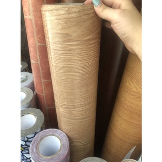Giấy dán tường vân gỗ sẵn keo bóc dán khổ rộng 120cm và 60cm