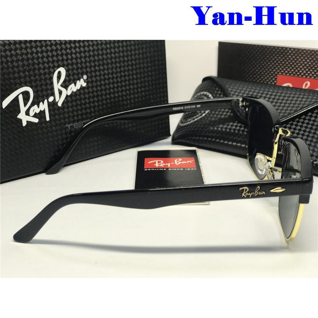 Kính Râm Ray-ban Ban Rb3016 Cổ Điển Clubmaster Variations 48mm 3431221232asa Thời Trang Cho Nam Và Nữ 2021