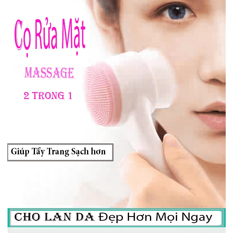 Dụng Cụ Massage Và Rửa Mặt 2 Đầu Cao Cấp Đa Năng - Hàng Nhập Khẩu - Giao Màu Ngẫu Nhiên