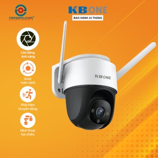 Camera wifi không dây ngoài trời có màu ban đêm, xoay 360 độ KBONE KN-S25F, S45F - TRANGIATELECOM