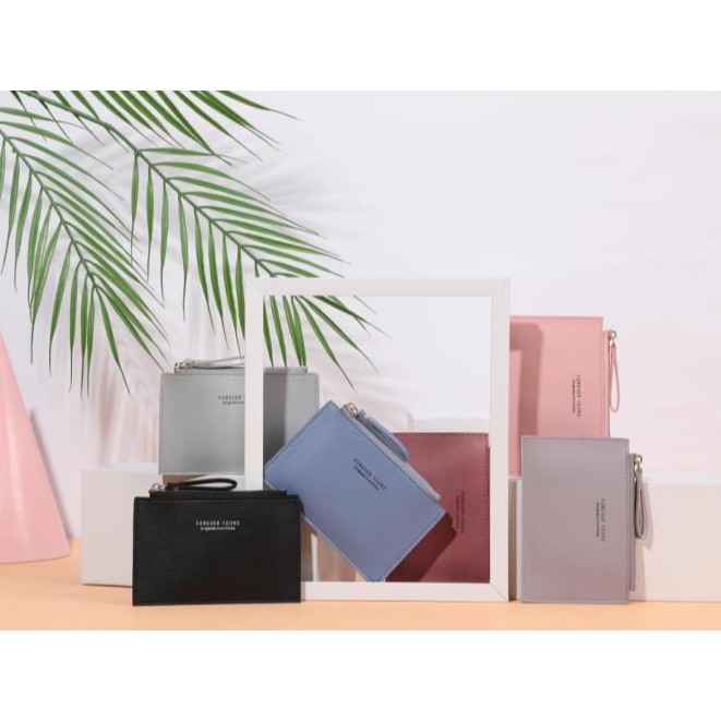 Ví ngắn đựng thẻ thiết kế có dây kéo xinh xắn tiện lợi cho nữ(Z-10) | BigBuy360 - bigbuy360.vn
