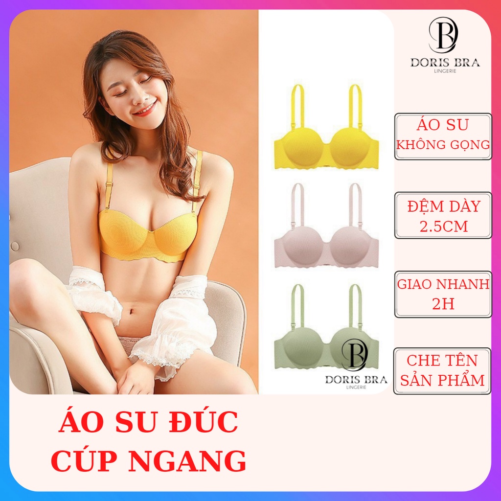 Áo lót nữ, Áo lót Doris AC271 cup ngang thông hơi không gọng nâng ngực hình bàn tay