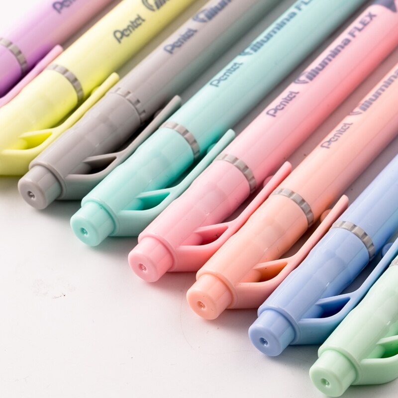 Bút đánh dấu highlight Pentel Pastel SLW11P, 2 đầu ngòi