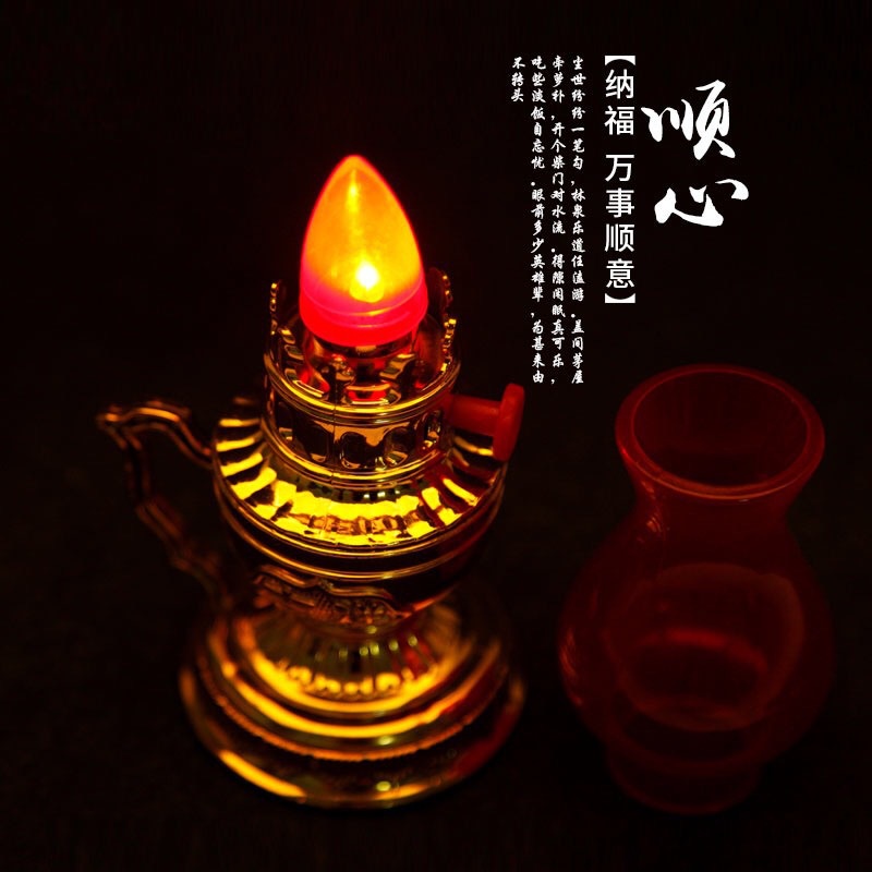 Đèn thờ vĩnh cửu,sử dụng pin, thiết kế cổ kính, hài hoà, cân đối, tăng phần trang nghiêm #ĐÈN