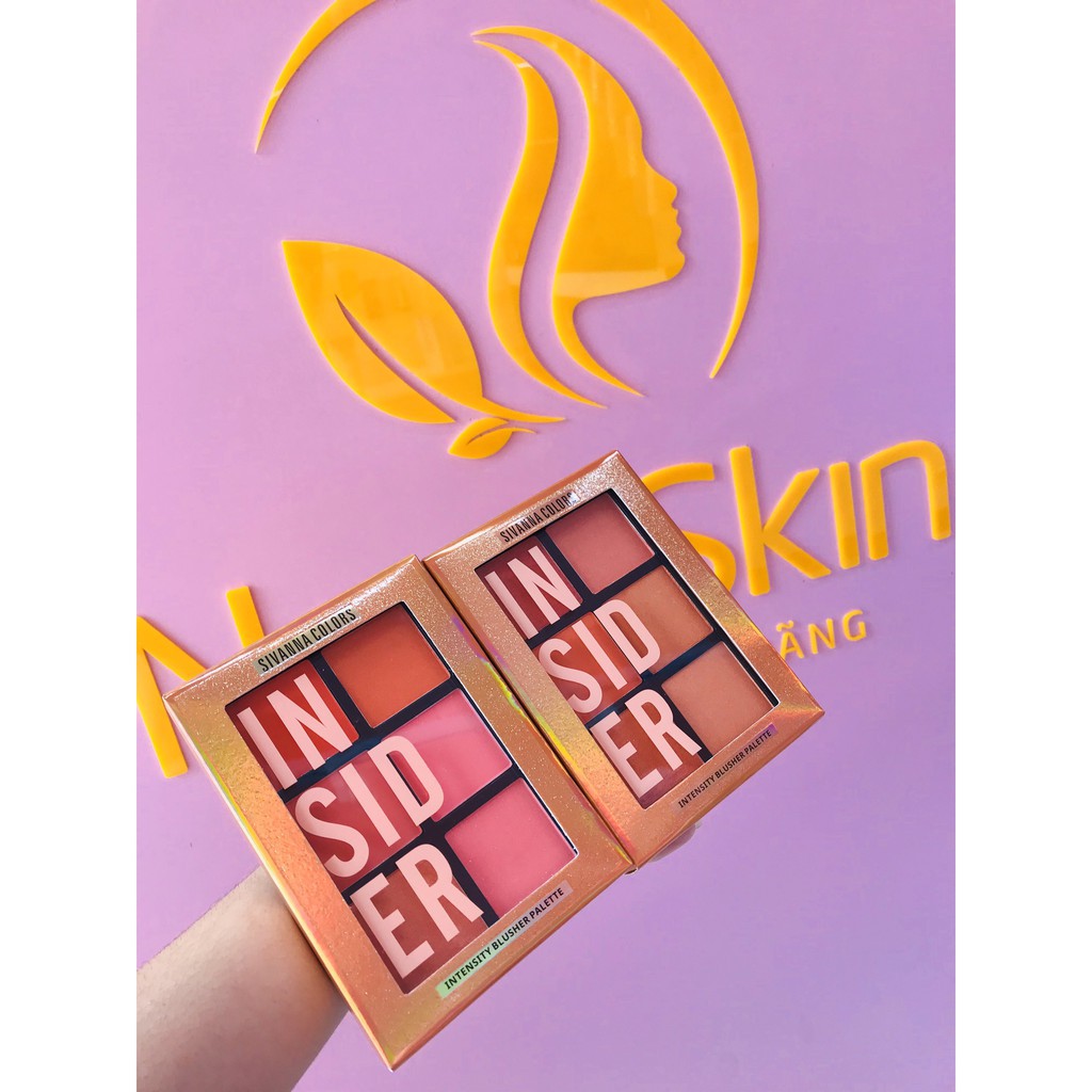 Phấn Má Hồng Sivanna Colors Insider Intensity Blusher Palette HF5025