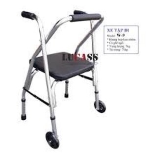 Khung tập đi Lucass W9- khung tập đi có ghế ngồi