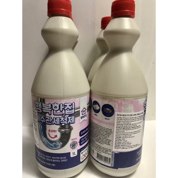 (chính hãng)- Chai nước thông cống,bồn cầu đa năng Sandokkaebi 1000ml Hàn Quốc