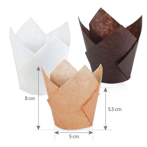 SET 50 KHUÔN GIẤY CUPCAKE TULIP / 2400.090