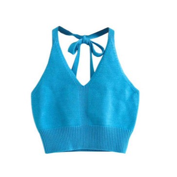 Áo croptop nữ áo yếm hở lưng cổ chữ V nhiều màu phong cách quyến rũ HEAKOS AK09 | BigBuy360 - bigbuy360.vn