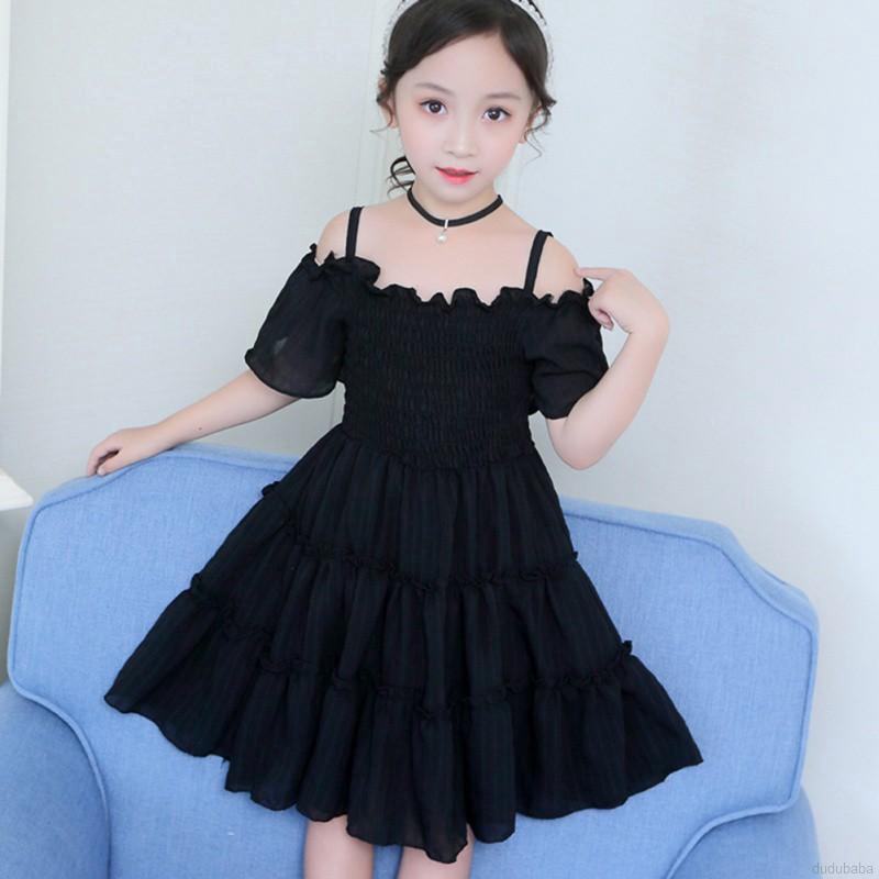 Đầm công chúa trễ vai dễ thương dành cho bé gái