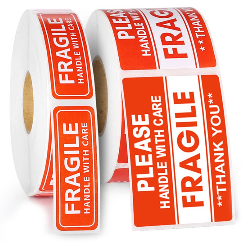 Bộ 1000 Miếng Dán Chữ Fragile Dùng Trang Trí