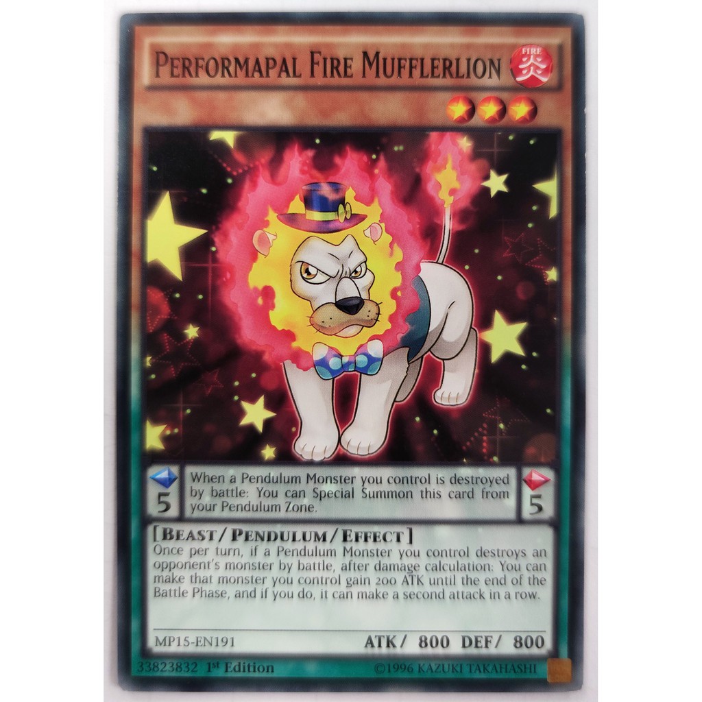 [Thẻ Yugioh] Performapal Fire Mufflerlion |EN| Common (ARC-V)