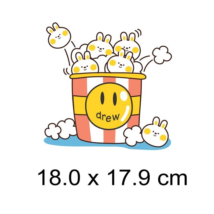 Hình ủi, hình dán nhiệt - chủ đề Dreww - dùng ủi áo thời trang, có nhiều kích thước