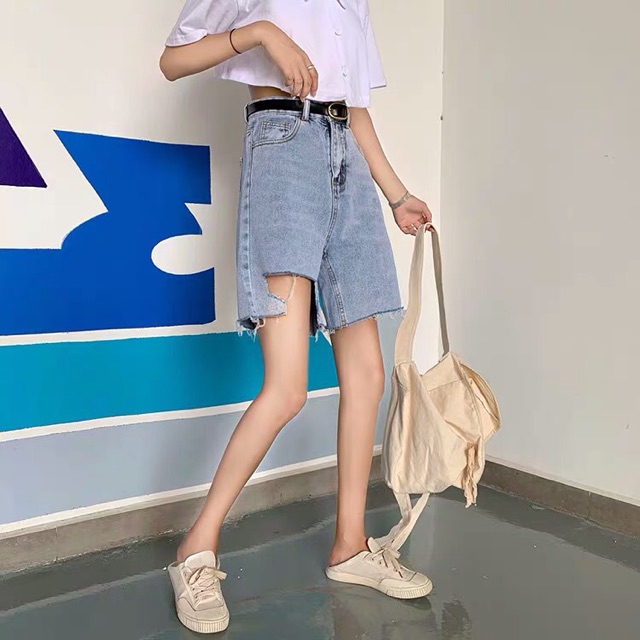 Short jean denim lửng Ullzang ( Ảnh thật ở cuối) | BigBuy360 - bigbuy360.vn