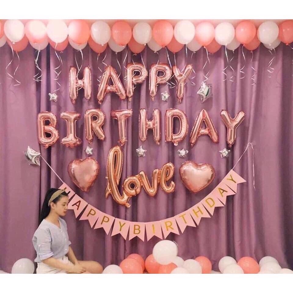 [Ảnh thật] Set trang trí sinh nhật lung linh HPBD (COMBO 73)