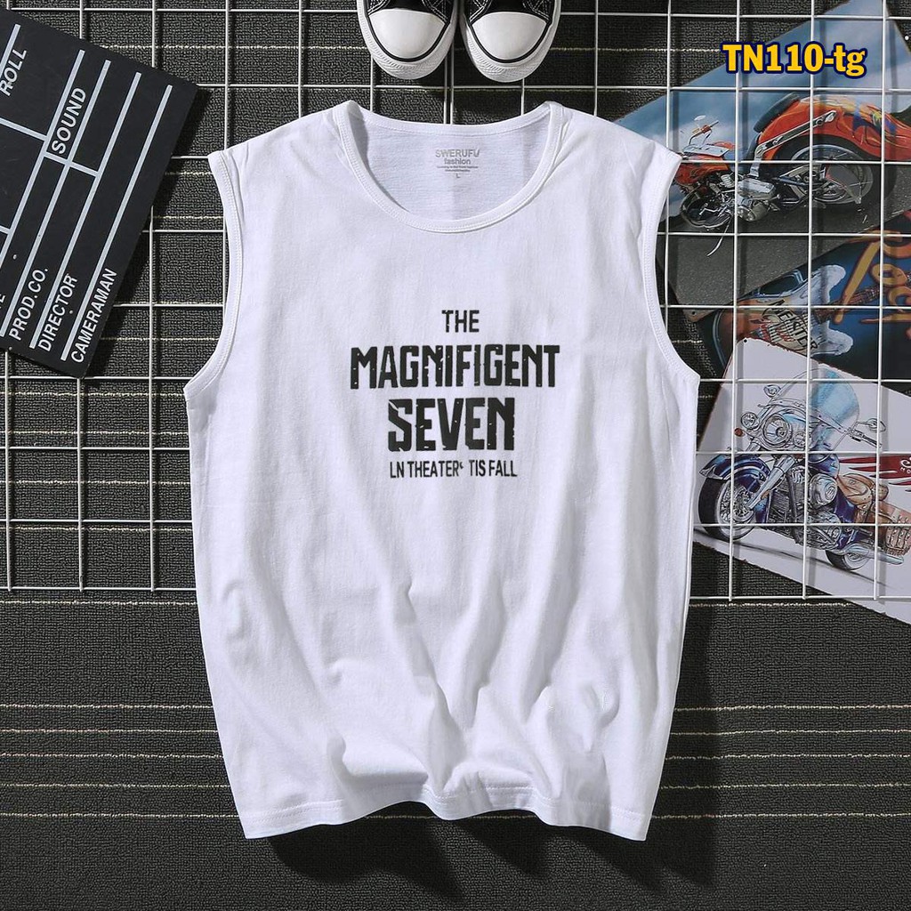 Áo thun nam ba lỗ The Magnificient seven TN110 nhiều màu sắc vải sợi tre tổng hợp | BigBuy360 - bigbuy360.vn