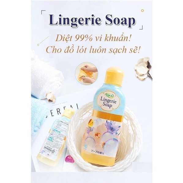 Nước Giặt Đồ Lót Kobayashi Lingerie Soap Giúp Làm Sạch Khử Nấm An Toàn Hiệu Quả 120ml