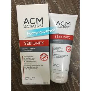 ACM SEBIONEX FOAMING GEL 200ML. GEL RỬA MẶT DÀNH CHO DA NHỜN, MỤN