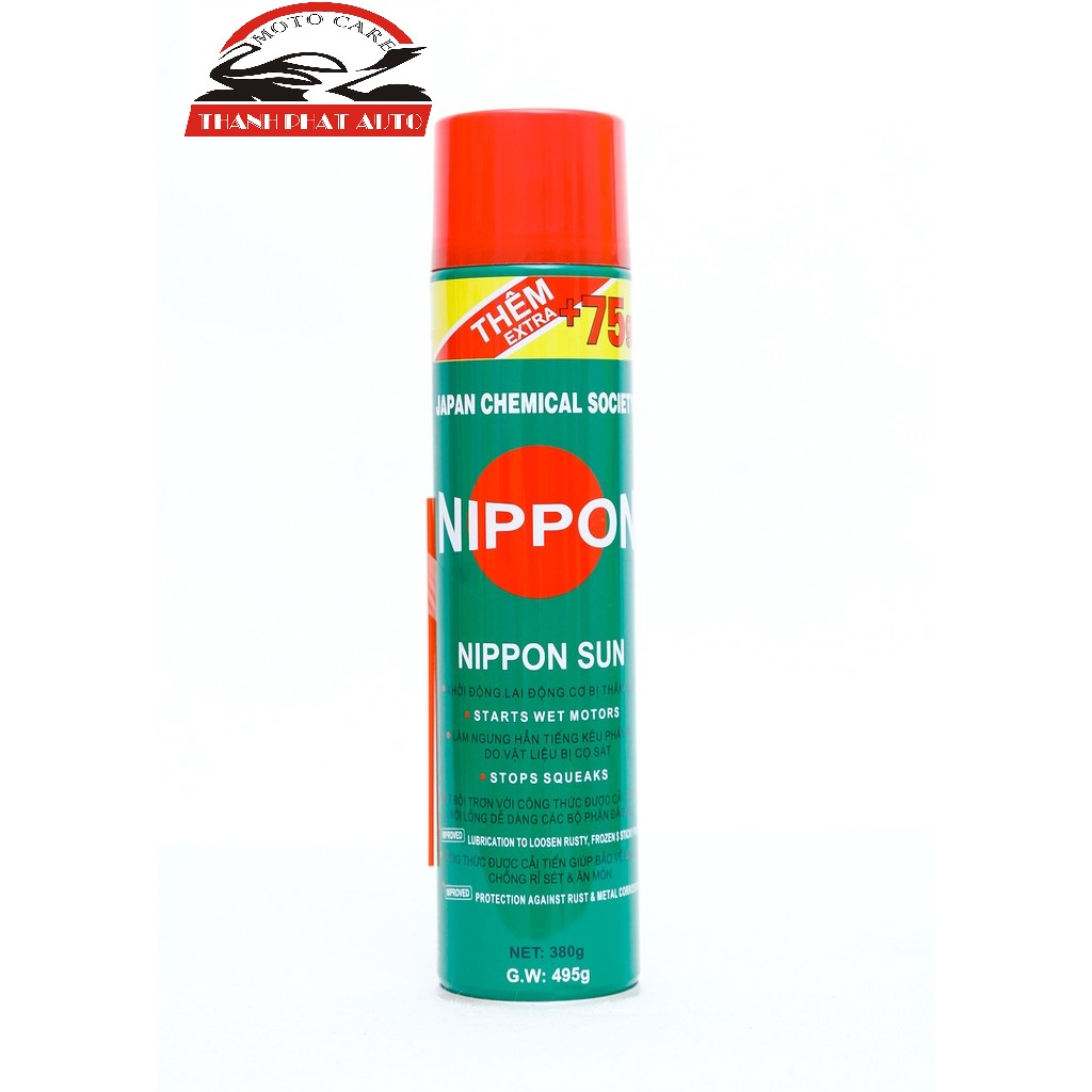 Xịt bôi trơn, chống sét giảm tiếng ồn NIPPON 495G