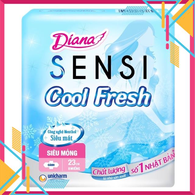 Lốc 6 Gói Băng Vệ Sinh Diana Cool Fresh Siêu Mỏng