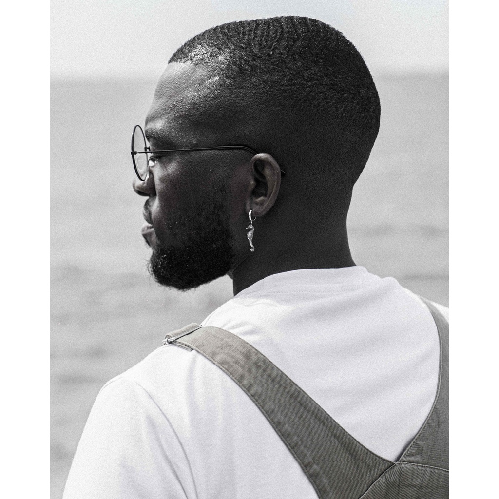 Khuyên tai bạc nam, nữ HeliSilver Hippocampus Helios Original S925 KTB321