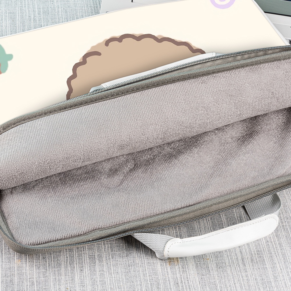 Túi Đựng Laptop 13 / 14 / 15.6 Inch Chống Sốc Không Thấm Nước In Họa Tiết Hoạt Hình Dễ Thương Cho Học Sinh