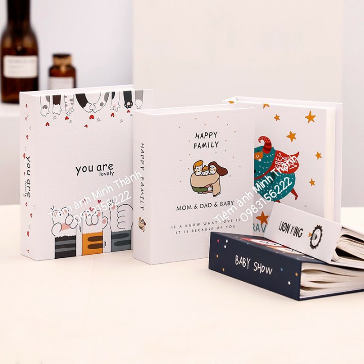 Album đựng ảnh 6x9, 7x10 đựng được 200 ảnh nhiều mẫu xinh tại Tiệm ảnh Minh Thành