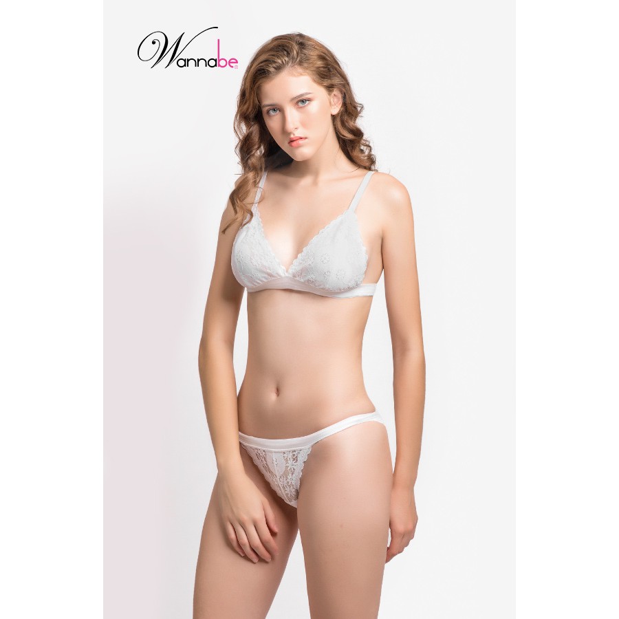 Bộ Nội y Barlette Wannabe ren lưới không mút phối dây