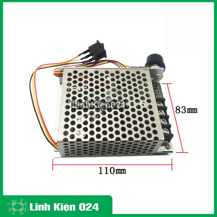 Mạch Điều Khiển Tốc Độ Và Đảo Chiều Motor DC 12-40V 40A 400W Hiển Thị Điện Áp