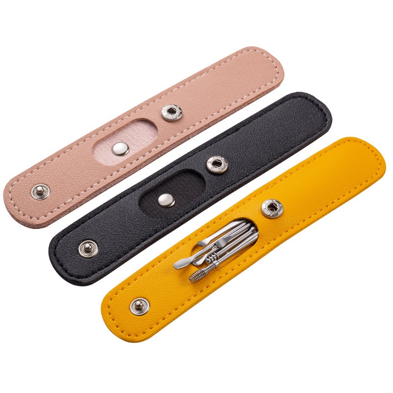 Bộ Lấy Ráy Tai 6 Món Túi Da Cao Cấp (Có Móc)