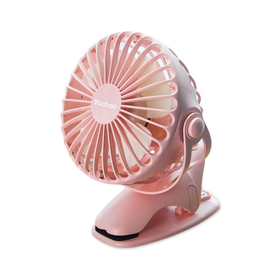 Quạt tích điện mini chân kẹp Yoobao