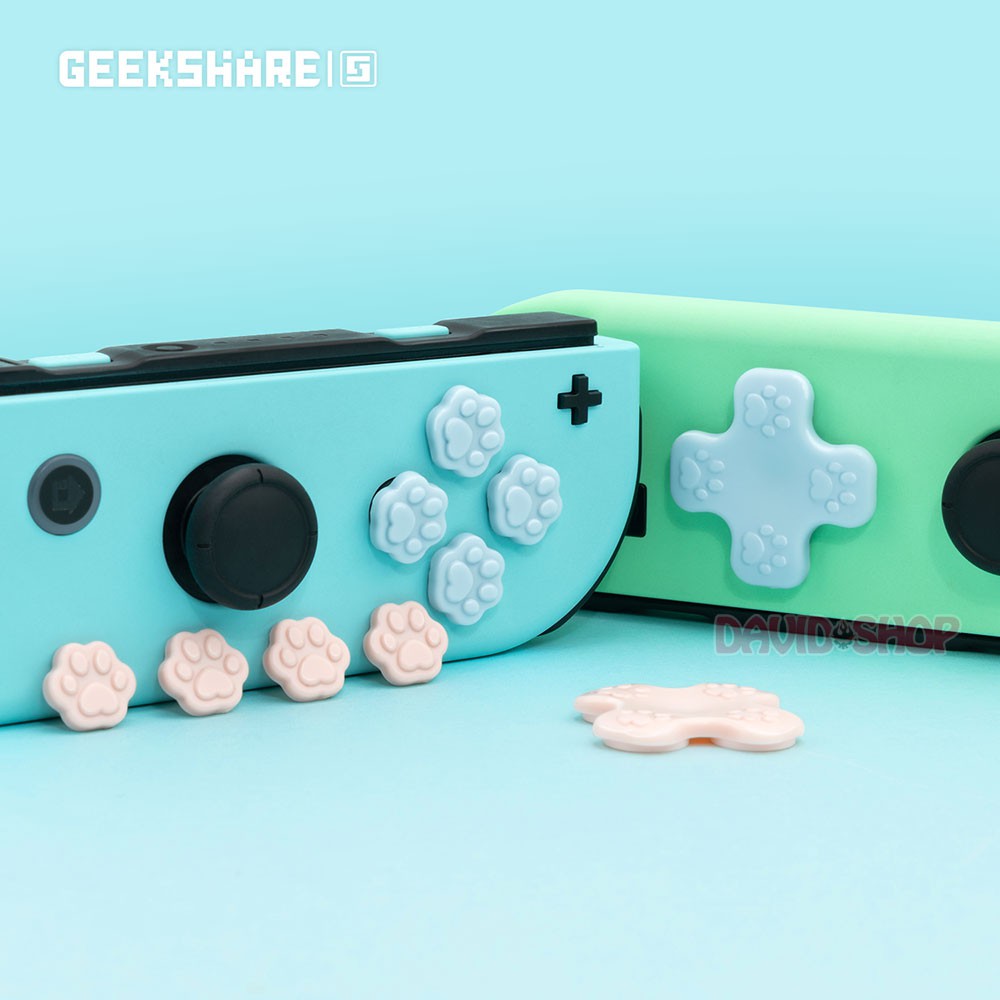 Nút bấm + D-pad dán chính hãng Geekshare cho Joy-Con - Nintendo Switch