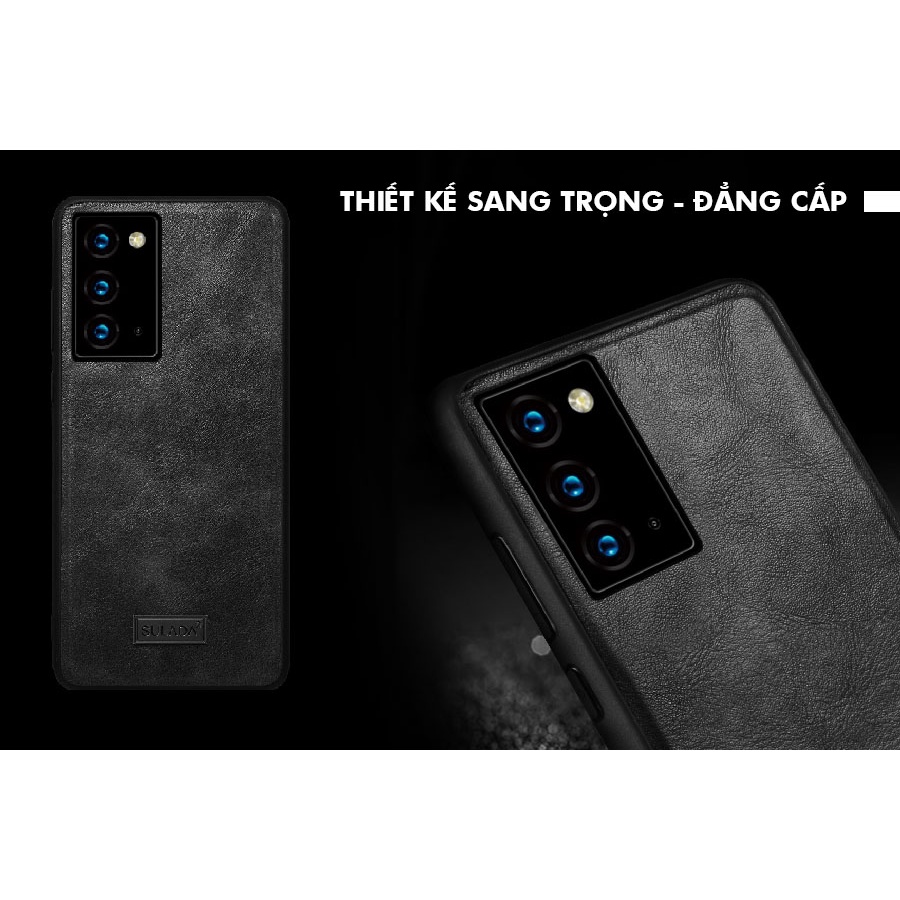 Ốp lưng hãng Sulada Cho Samsung Galaxy Note 20/ Note 20 Ultra, S20 Plus, S20 Ultra dạng da mềm cao cấp