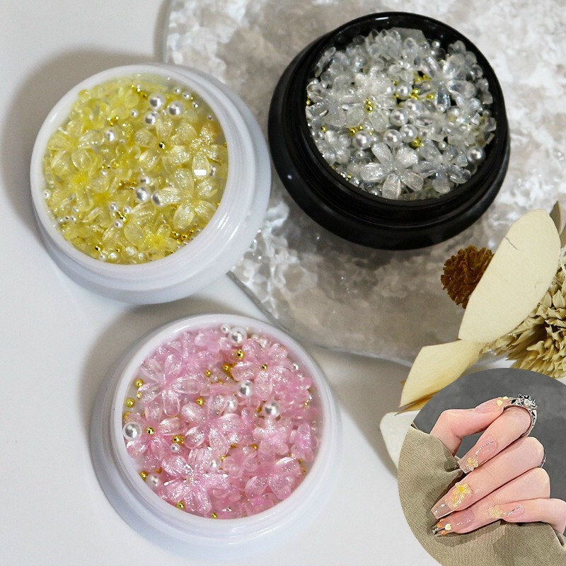 (Hàng mới về) Hủ hoa đính móng siêu xinh dành cho Nail 20k/ hủ