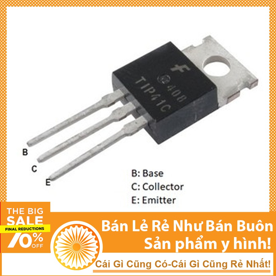 IC Sông Suất TIP41C TO-220 TRANS NPN 6A 100V DHCNHN