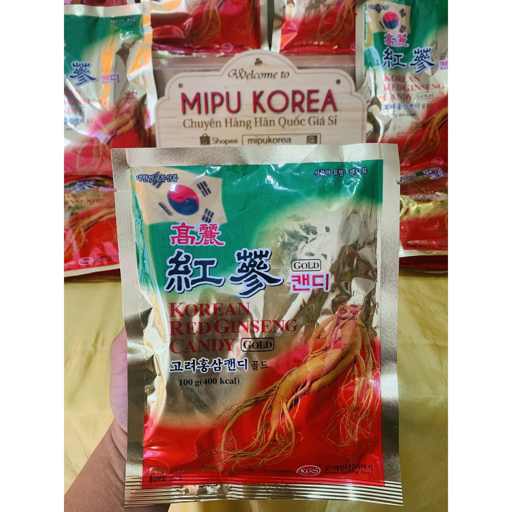 Kẹo Hồng Sâm Hàn Quôc KGS Candy Gold 100gr Cao Cấp