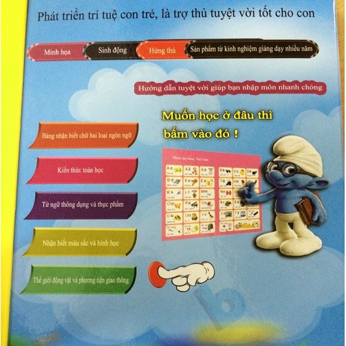 Bảng song ngữ cho bé