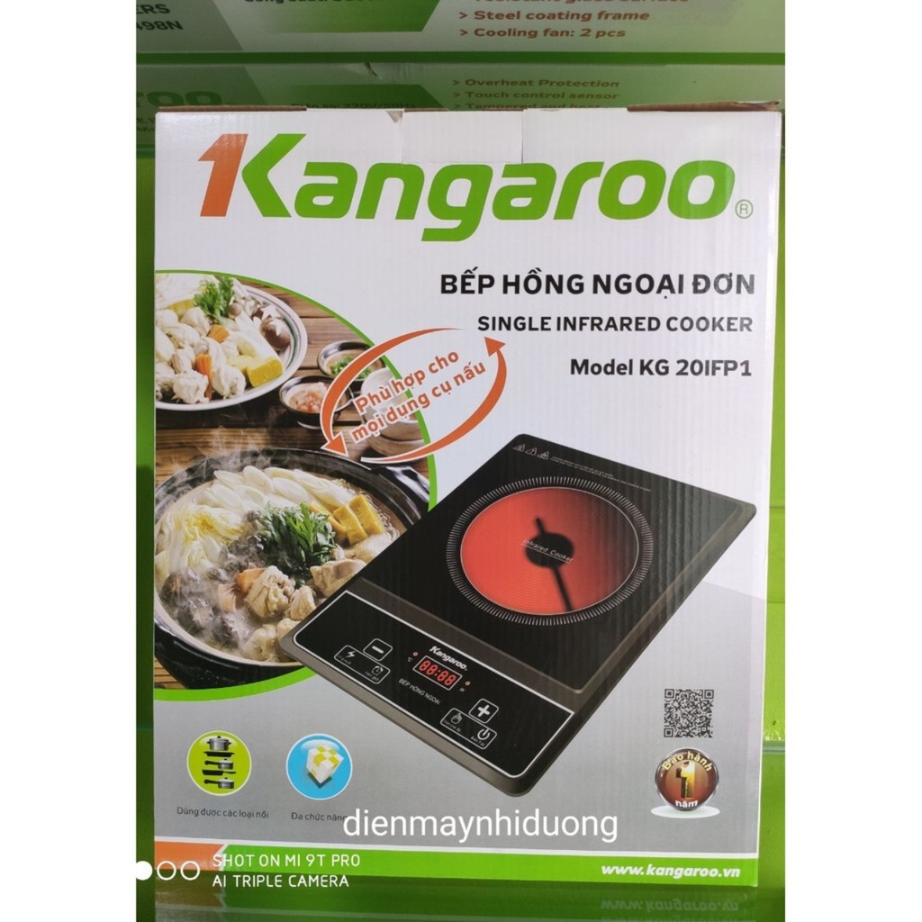 Bếp Hồng Ngoại Kangaroo KG20IFP1 - Bếp Điện Không Kén Nồi Chảo